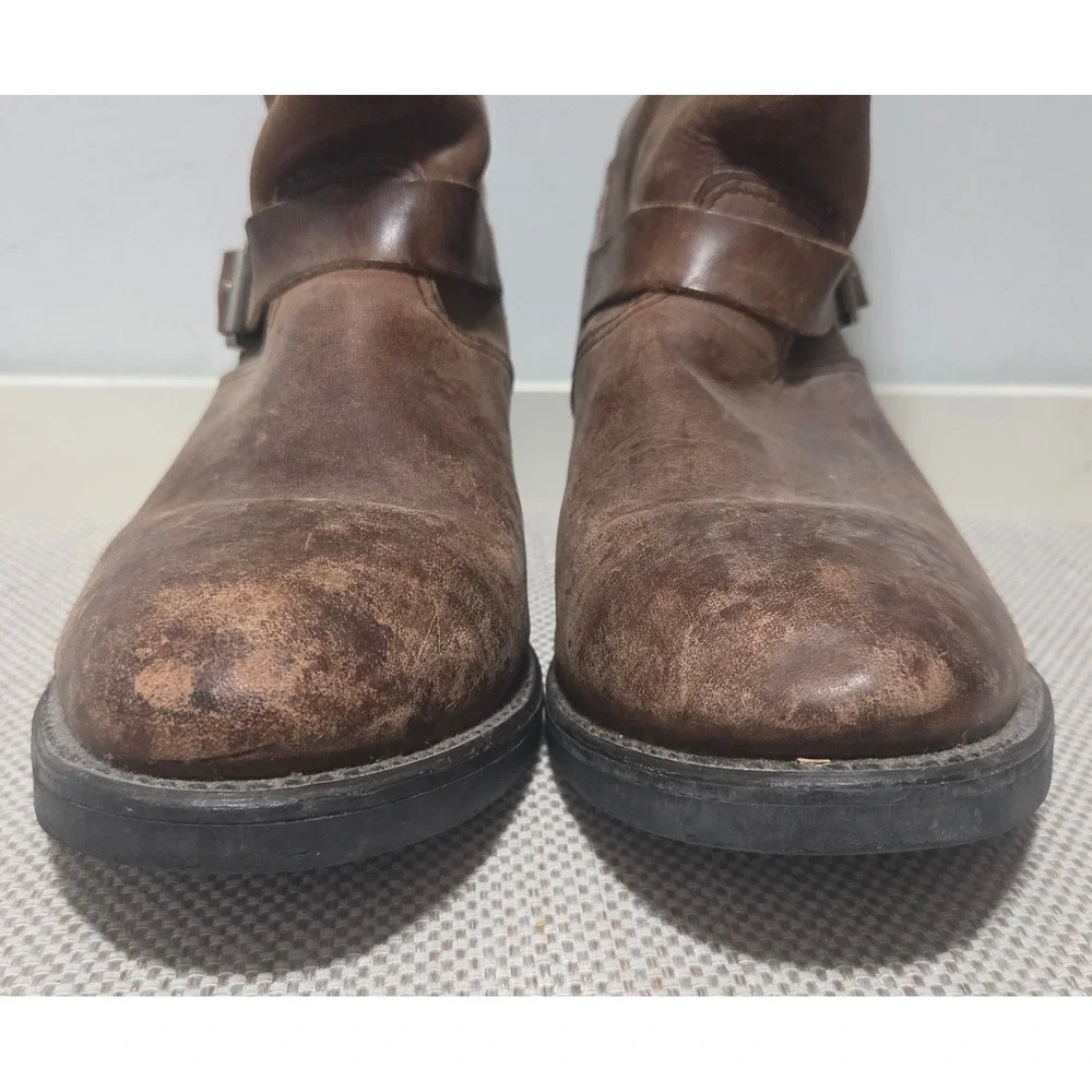 Vintage Harley Davidson Jerry Boots Mens Brown Flying Eagle 8631 10.5EE Wide